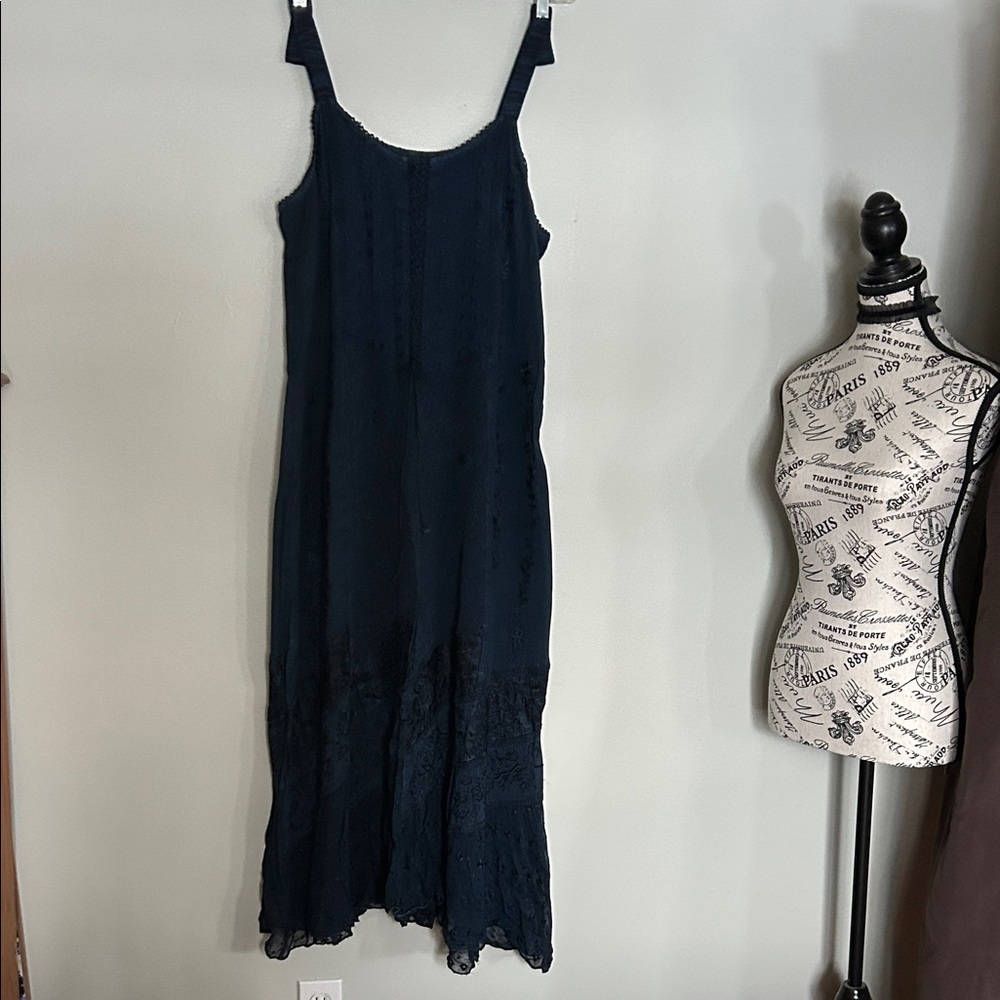 Aris Midnight Blue Maxi Dress size L